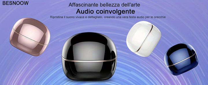 40H Wireless Earbuds with ENC Noise-Cancelling Mic – HiFi Stereo Sound, Touch Control, LED Display, Wireless 5.3 Headphones