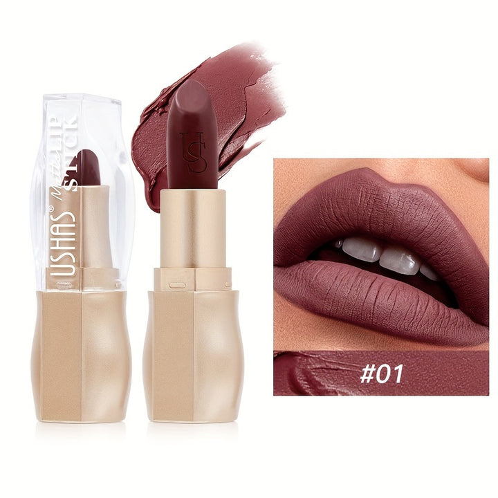 12-Color Matte Lipstick Collection – Highly Pigmented, Long-Lasting, Waterproof & Hydrating Nude Shades for All-Day Wear - Total Trends Fusion