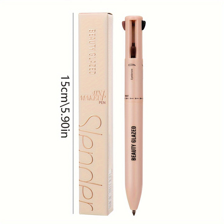 2024 New Makeup Pen, Eyeliner Lip Liner Highlight Eyebrow Pencil, 4-in-1 Daily Makeup, Versatile And Convenient, Matte Pearlescent Cosmetic Pen - Total Trends Fusion