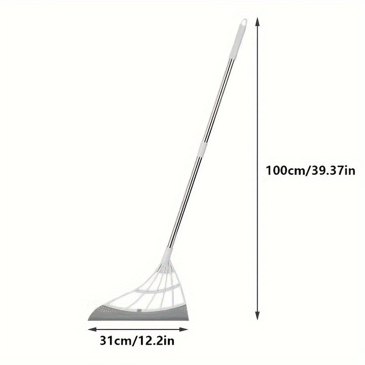 Magic Silicone Broom, Broom Rubber Strip, Sweep Cleaning Floor Wiper, Domestic Toilet Lazy Broom, Effective Glass and Fine Dust Sweeper, Perfect for Hard Floor Cleaning, Durable Plastic Handle, Home cleaning product - Total Trends Fusion