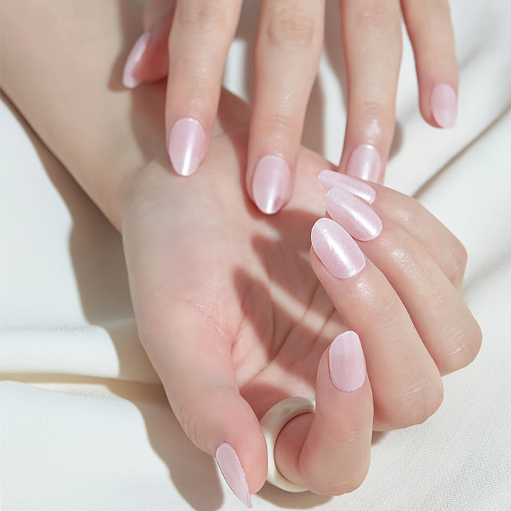 Semi Cured Gel Nail Strips, 20 pcs Gel Nail Stikers, Gel Nail Wraps Semi Cured, Salon-Quality, 2 Weeks Long Lasting - Total Trends Fusion