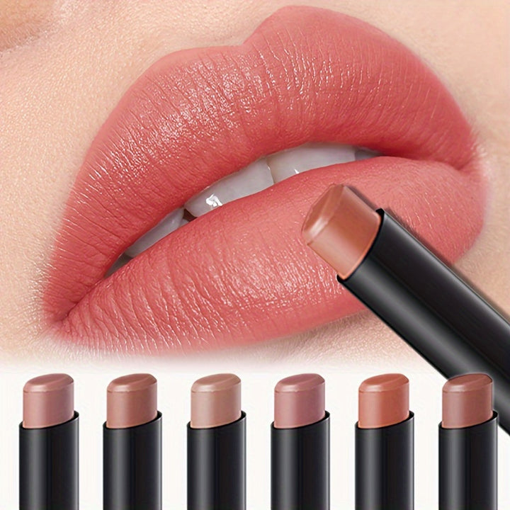 6pcs Matte Lipstick Pen Set - Long-Lasting, Moisturizing, Easy to Color, Natural Shine, Hydrating Formula - Perfect for Everyday Use - Total Trends Fusion