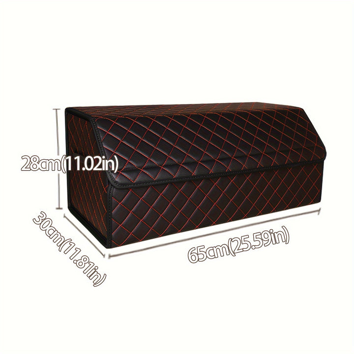 Car Trunk Organizer Box Storage Box, Car Storage Box Multiuse Tools Storage Bag, Multi Compartment Collapsible Trunk Storage Box For Car Truck SUV - Total Trends Fusion