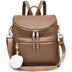 Women Fashion Backpack Purse Large Designer Travel Bag Ladies Shoulder Bags with Pompom, Backpack for College Work - Total Trends Fusion