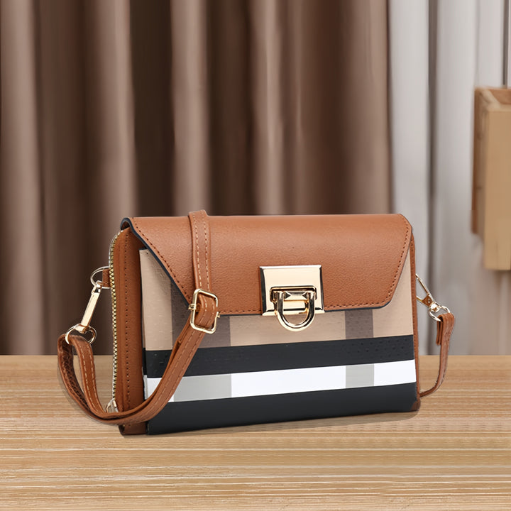 Tepilte Handbags for Women Fashion Teenage Girls Crossbody Bag Lightweight Plaid Pattern Shoulder Bag - Total Trends Fusion