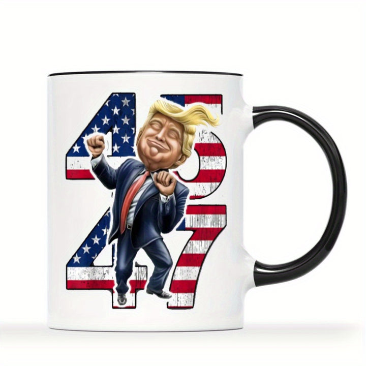 Trump 2024 Re-Election Celebration Coffee Mug - 11oz Ceramic, Insulated & Reusable, Perfect Gift for Patriotic Trump Fans on Birthdays, Thanksgiving, Christmas
