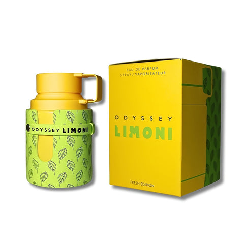 Unisex Fragrance Armaf Odyssey Limoni EDP Parfum for Women And Men, 3.4 Fl Oz Long Lasting Lemon Scent