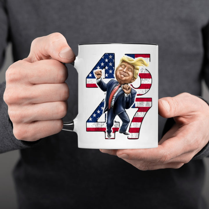 Trump 2024 Re-Election Celebration Coffee Mug - 11oz Ceramic, Insulated & Reusable, Perfect Gift for Patriotic Trump Fans on Birthdays, Thanksgiving, Christmas