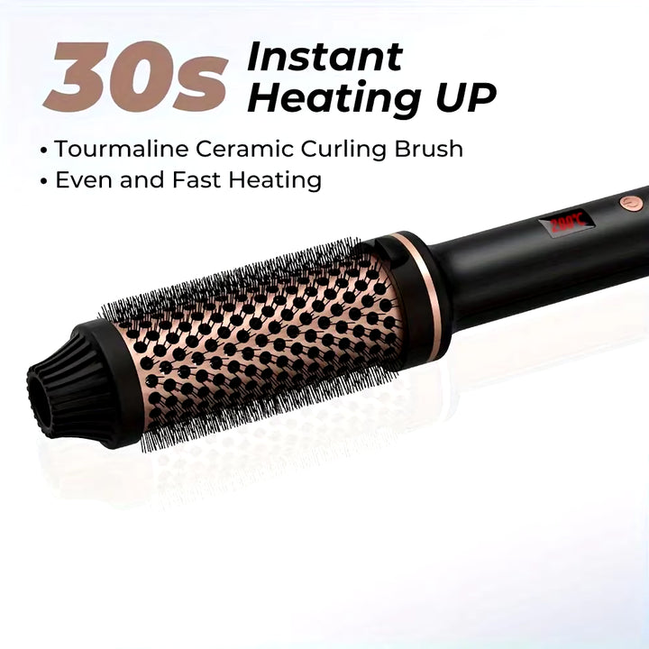 Valentine Gift Hair Curler Straightener Electric Hair Brushes Hot Comb Professional Curling Iron Heated Anti-Scald Thermal Brush