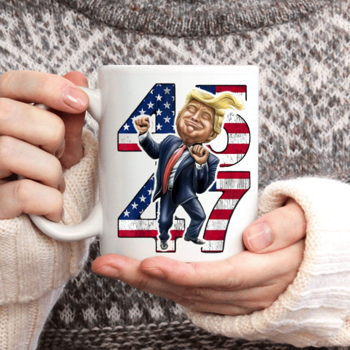 Trump 2024 Re-Election Celebration Coffee Mug - 11oz Ceramic, Insulated & Reusable, Perfect Gift for Patriotic Trump Fans on Birthdays, Thanksgiving, Christmas